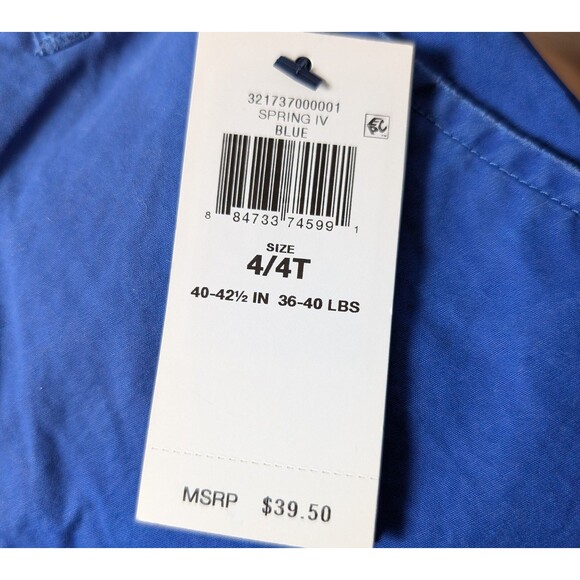 NWT Polo Ralph Lauren Size 4T Shorts Blue Cotton Pony MSRP 40$ - Picture 7 of 9